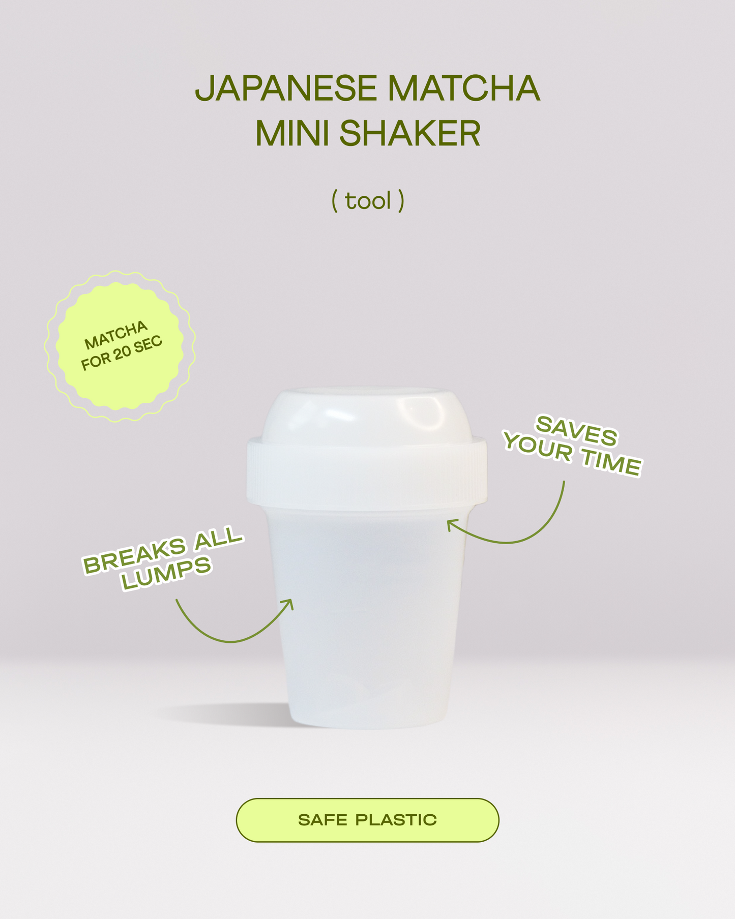 Japanese matcha shaker tool – perfect matcha latte in a couple of seconds