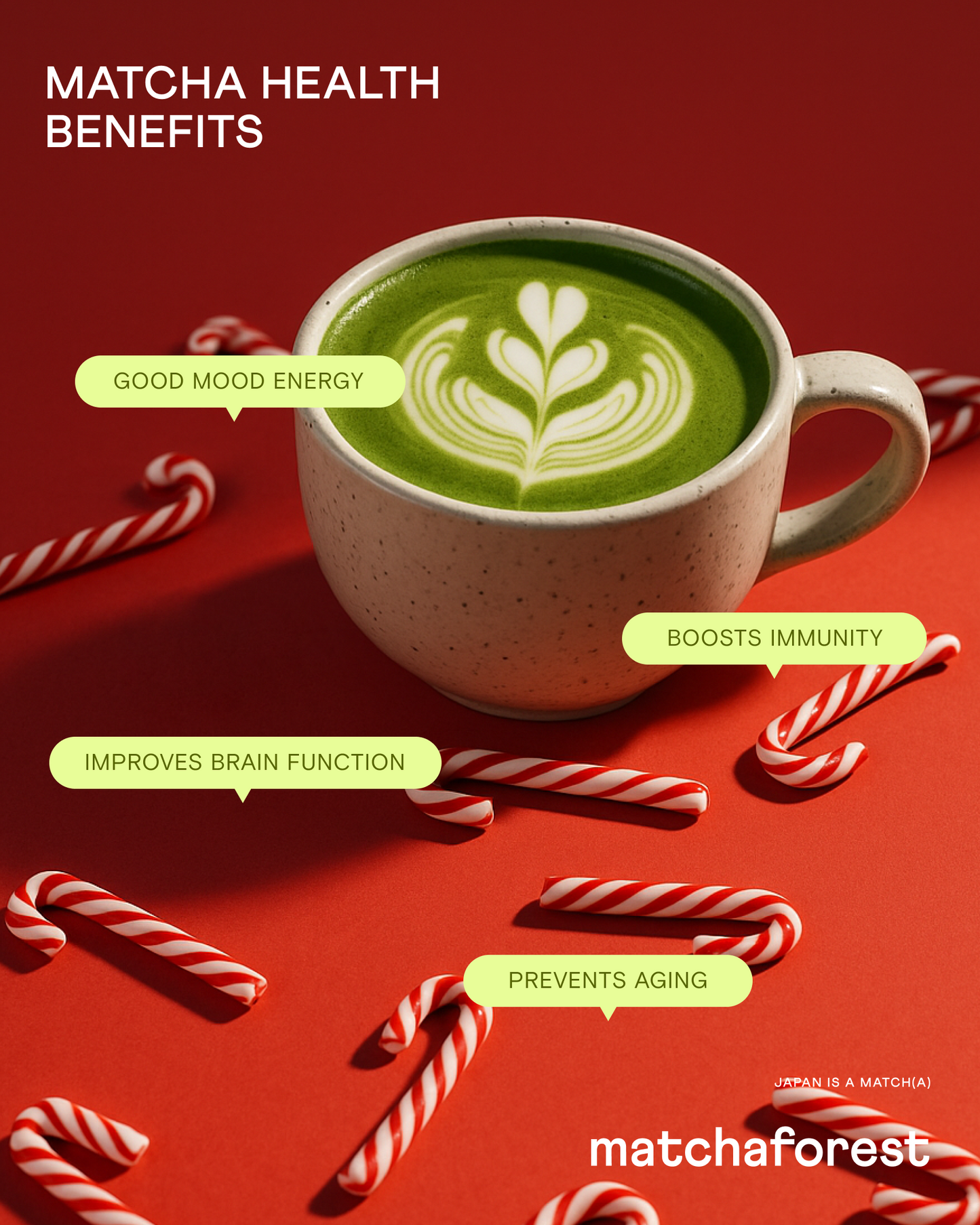 Holiday Matcha Latte 3-in-1 Set | Japanese Matcha with Marine Collagen
