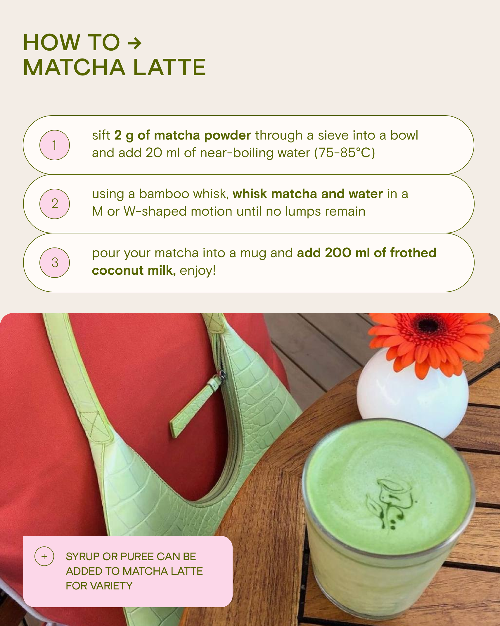 How to prepare delicious matcha latte