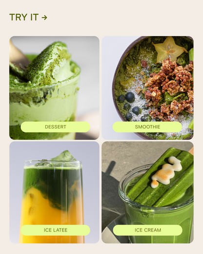 Holiday Matcha Latte 3-in-1 Set | Japanese Matcha with Marine Collagen